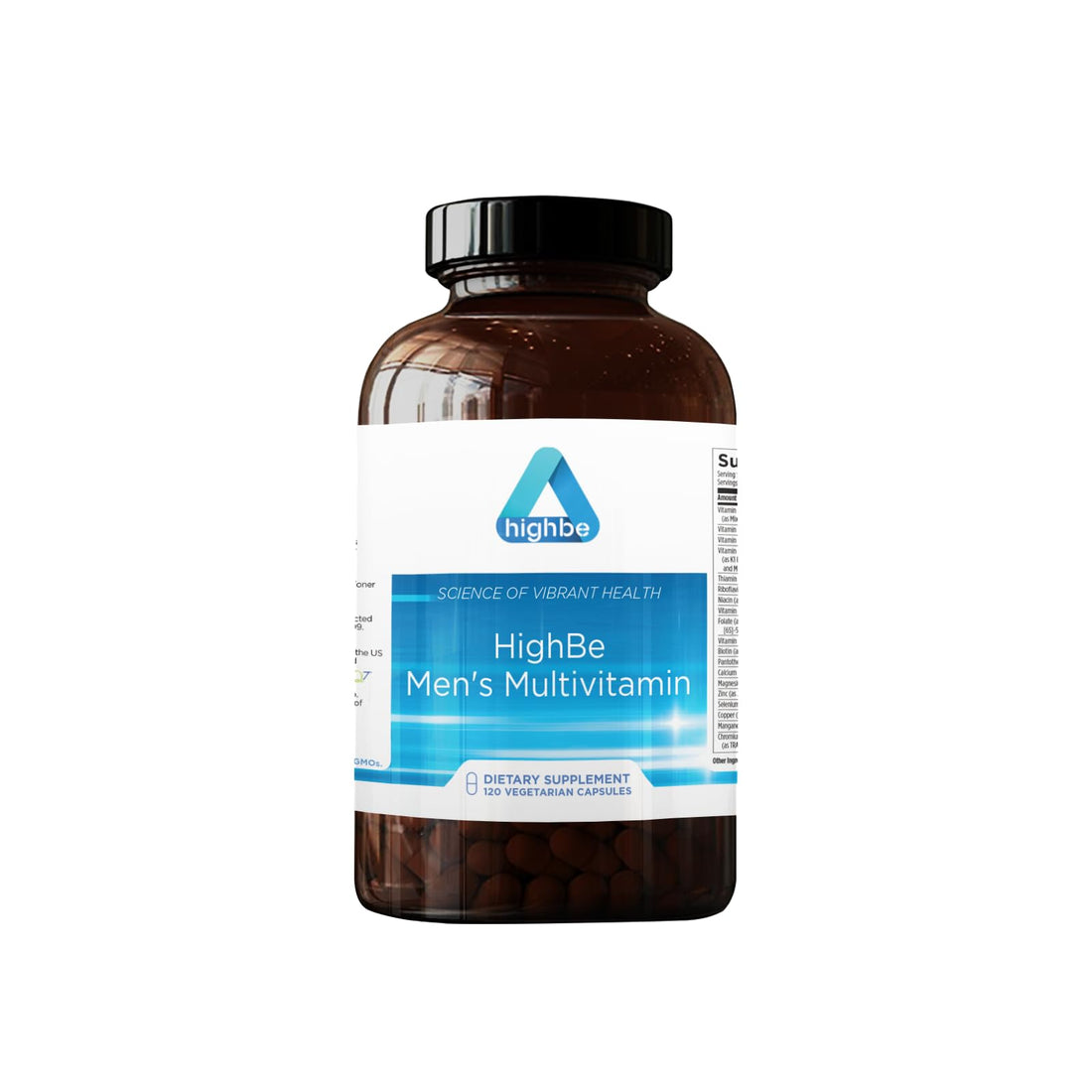 Highbe Men's Multivitamin, 120 Vegetarian Capsules, Daily Supplement with Vitamins and Minerals HighBe uk supplements