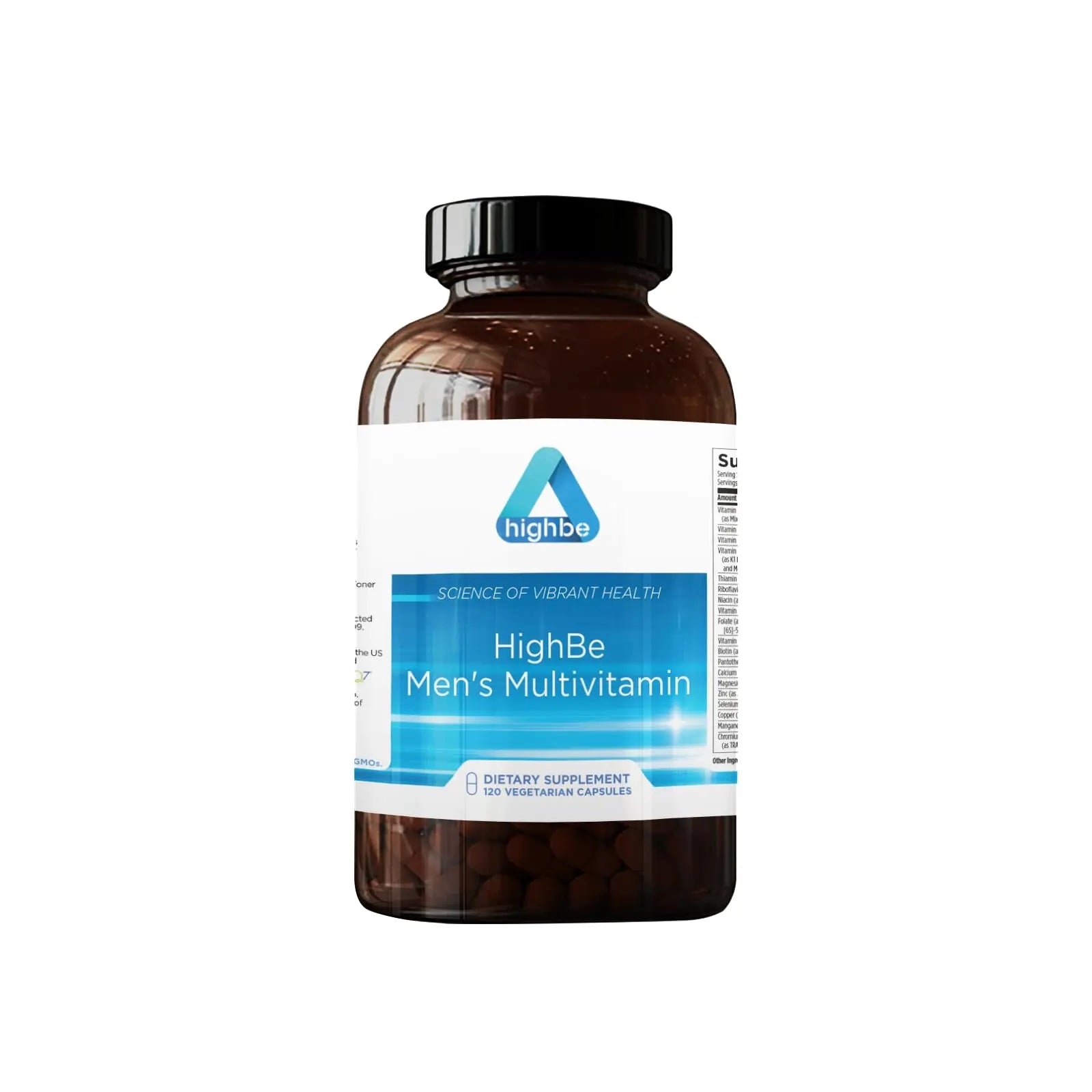 Highbe Men's Multivitamin, 120 Vegetarian Capsules, Daily Supplement with Vitamins and Minerals HighBe Au supplements