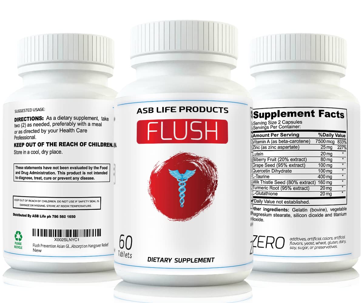 Flush Prevention Red Face Supplements Clinically formulated Fast Absorption Flush Au supplements