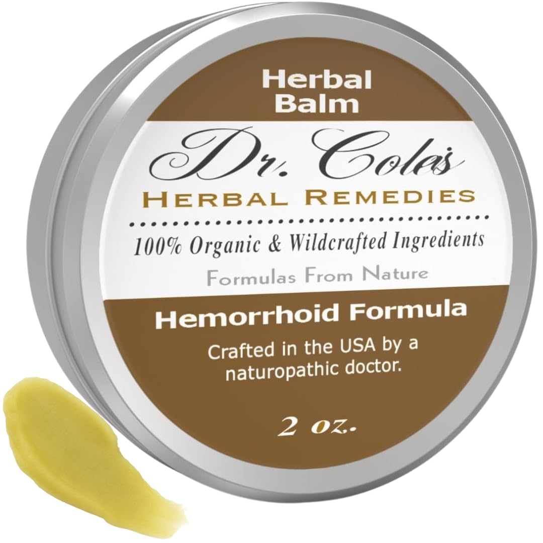 Dr. Cole’s Hemorrhoid Treatment – Organic Herbal Ointment for External Hemorrhoid Soothing & Comfort – Plant-Based, Gentle, No Petroleum or Harsh Chemicals – 2 oz Dr. Cole's Herbal Remedies Au supplements