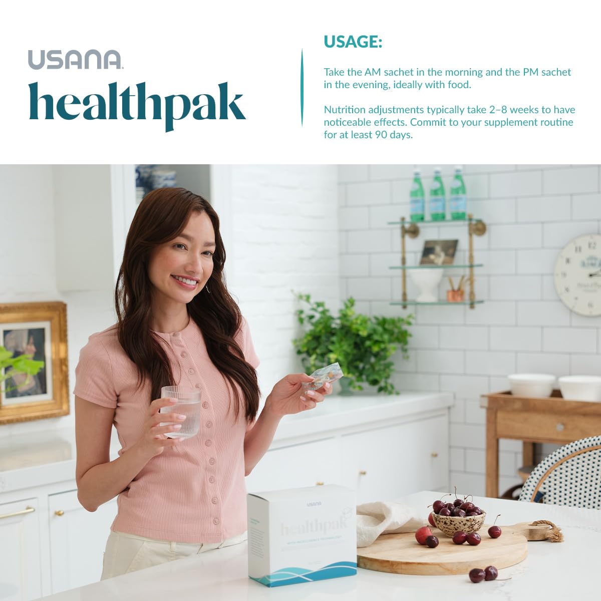 USANA HealthPak with InCelligence Technology and Essential Nutrients and Antioxidants to Support Total Body Health* – Convenient Daily AM/PM Packets – 56 Packets – 28 Day Supply USANA Au supplements
