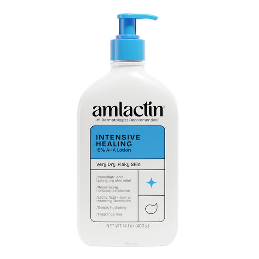 AmLactin Intensive Healing Body Lotion - Therapeutic Lotion for Extremely Dry Skin - No-Scrub Exfoliator and Moisturizer AmLactinUS supplements