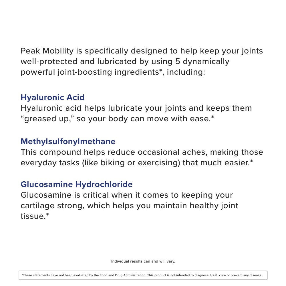 Gundry MD® Peak Mobility Plus Advanced Joint and Flexibility Support Formula, 60 Count Gundry MD Au supplements