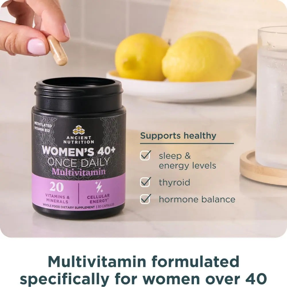 Ancient Nutrition Multivitamin for Women, Ancient Multi Women's 40+ Once Daily Vitamin Supplement, Vitamin B, Vitamin C and Vitamin K2 Ancient Nutrition Au supplements