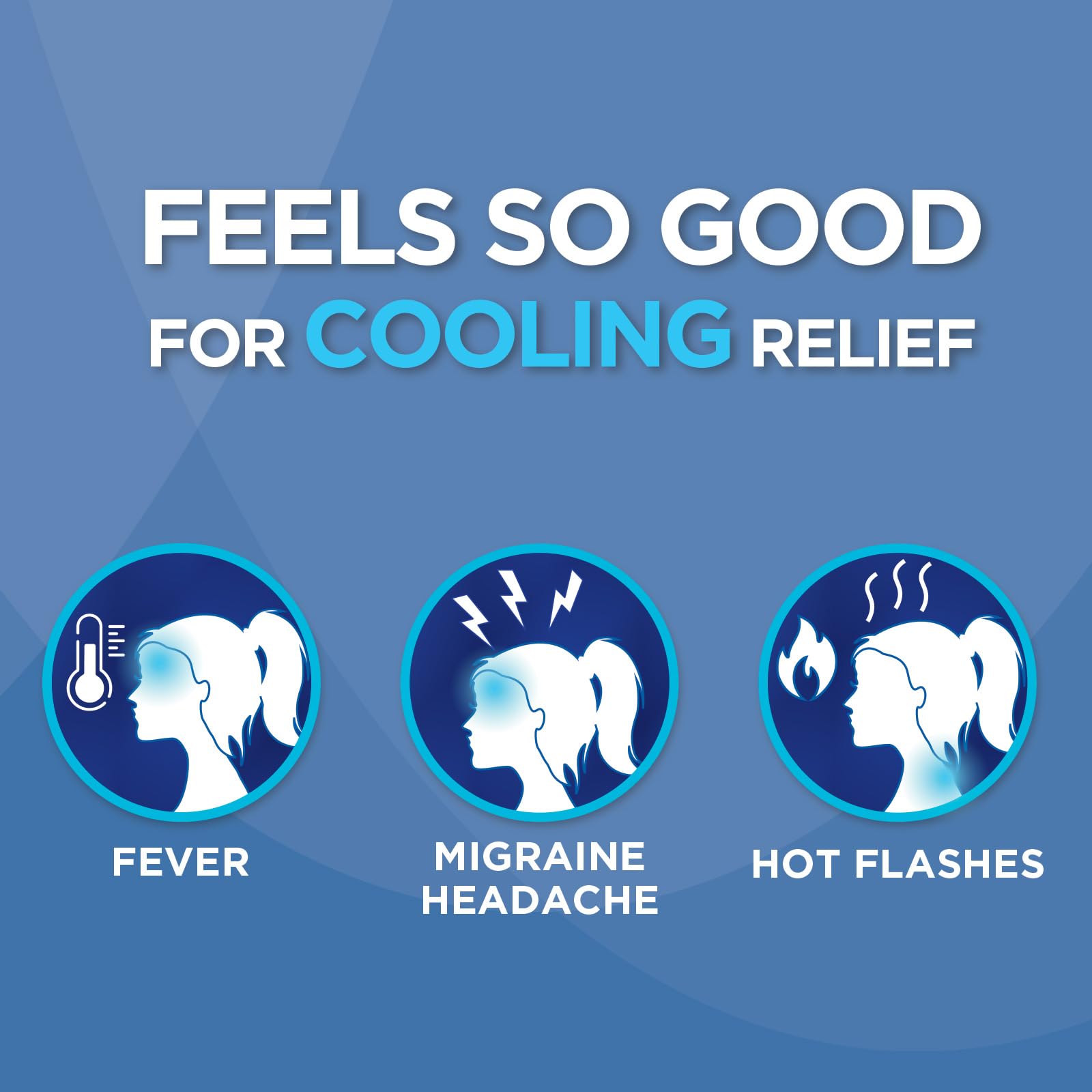 HealthWise Instant Cool Gel Patches | Migraine & Fever Relief | 12-Count | 4.75” x 2” | Soothing Menthol Vapors | Non-Medicated Formula HealthWise Au supplements