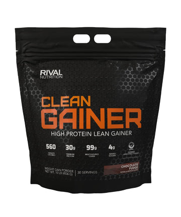 Rivalus Clean Gainer - Chocolate Fudge 10 Pound - Delicious Lean Mass Gainer Rivalus Au supplements