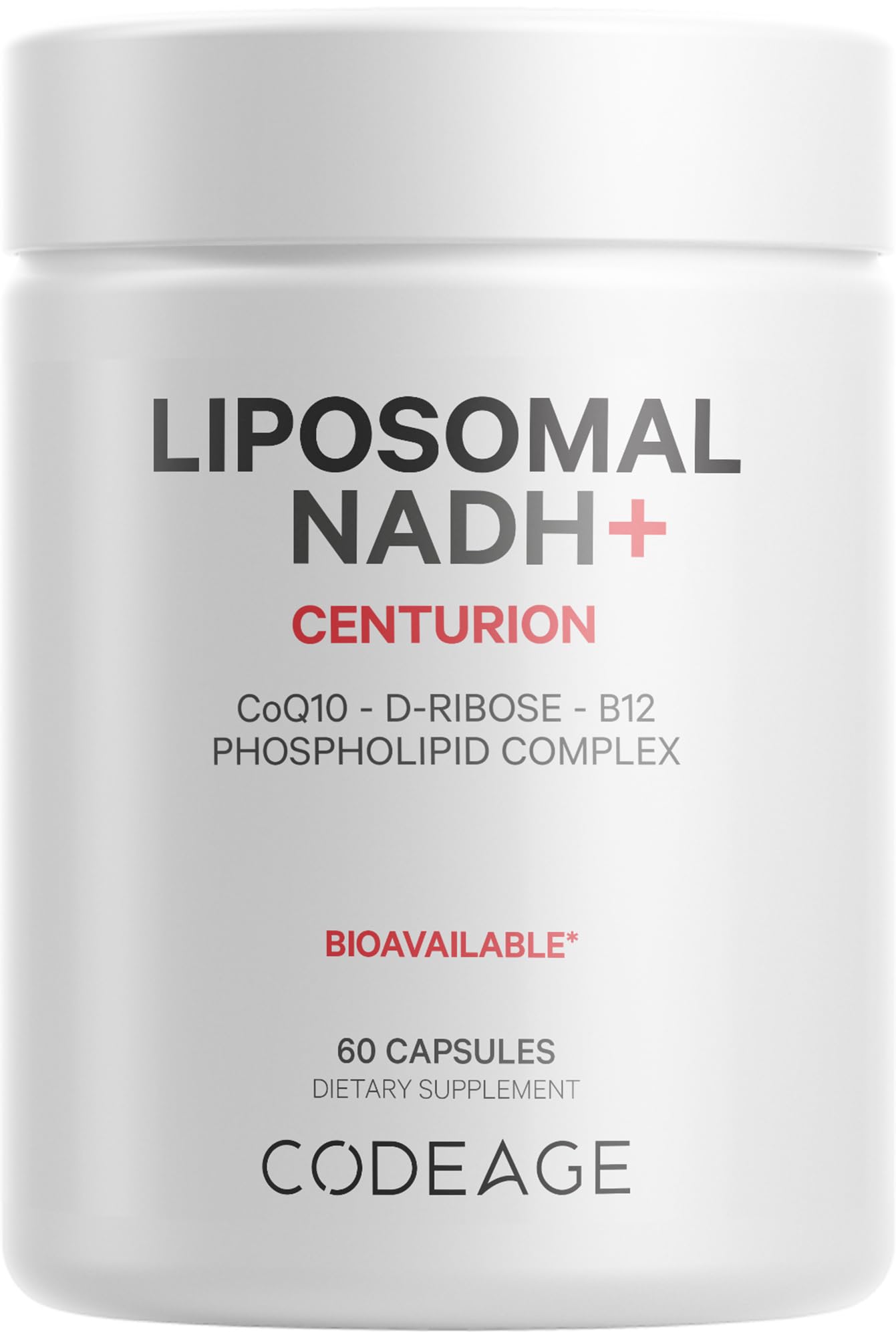 Codeage Liposomal NADH+ Supplement - CoQ10 - Vitamin B12 - D-Ribose Bioenergy Codeage Au supplements