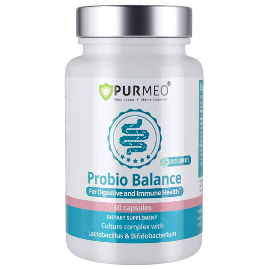 purmeo Probiotics for IBS Anti Diarrhea, Gas, Bloating - Support Immune, Digestive & Gut Health - Clinical Proven Lab4 Strains IBS-D Supplement 20 Billion CFU, purmeoUS supplements