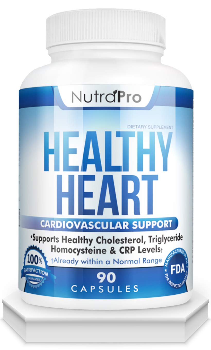 NutraPro Healthy Heart - Heart Health Supplements & Arteries Support .Healthy Cholesterol and Triglyceride. GMP Certified. NutraPro Au supplements