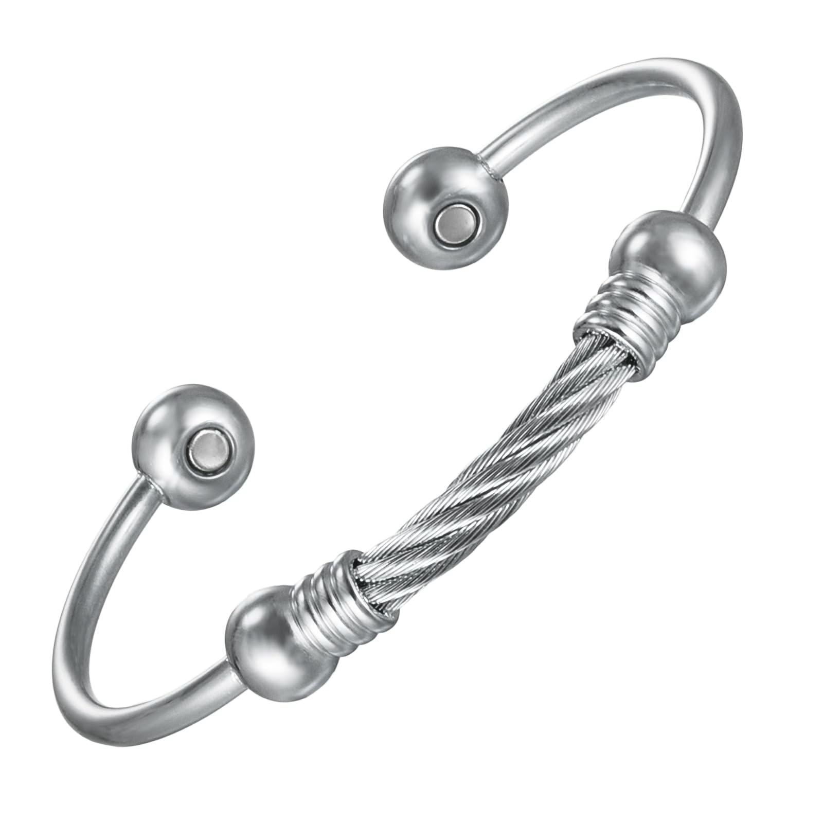 EnerMagiX Magnetic Bracelet for Women for Arthritis and Joint,Twisted Cable Stainless Steel Bangle EnerMagiX Au supplements