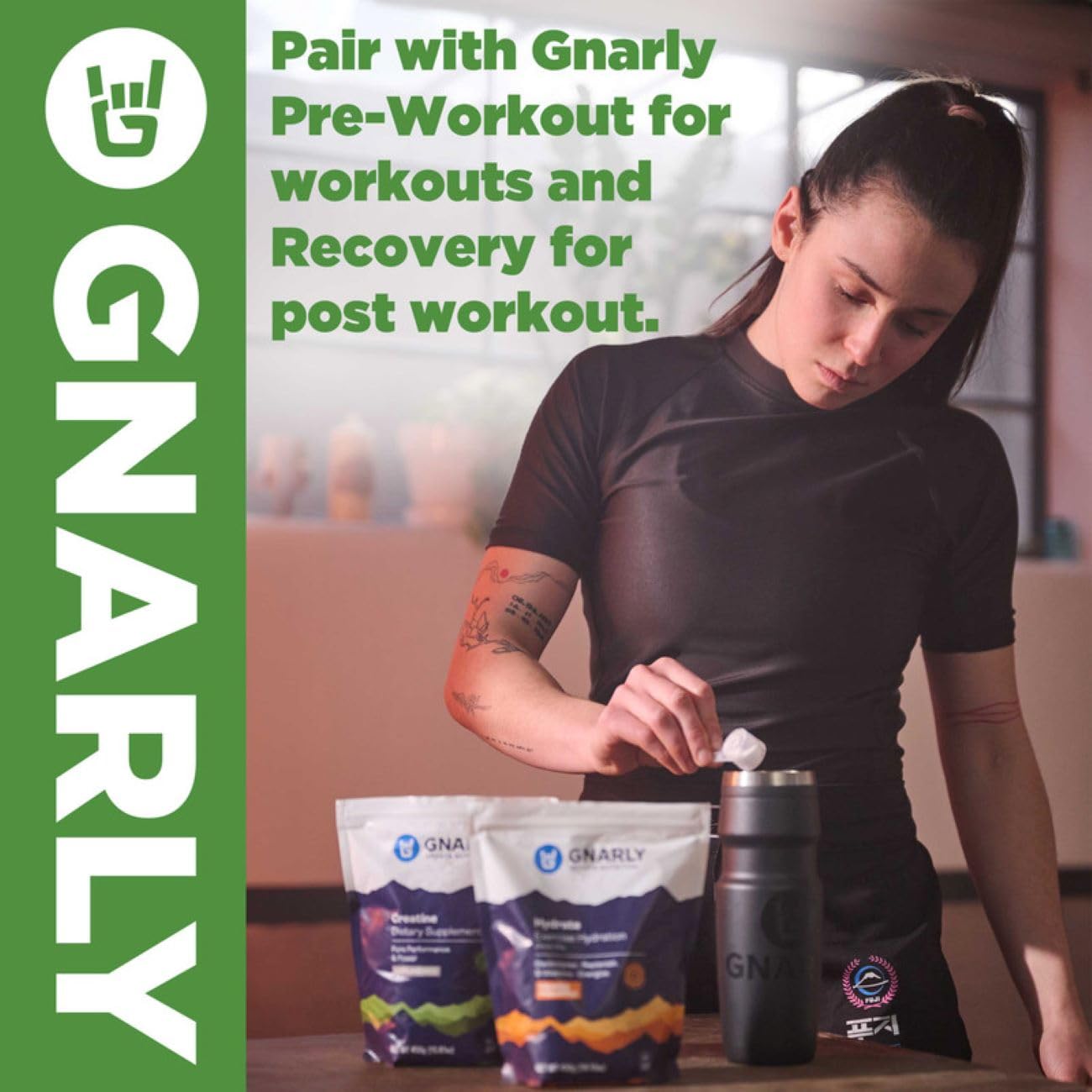 Gnarly Nutrition Greens Superfood Powder – Lemon Mint Performance Super Greens Powder – NSF Contents Certified – Organic, Probiotics & Essential Micronutrients - Lemon Mint, 11.64 oz Gnarly Nutrition Au supplements