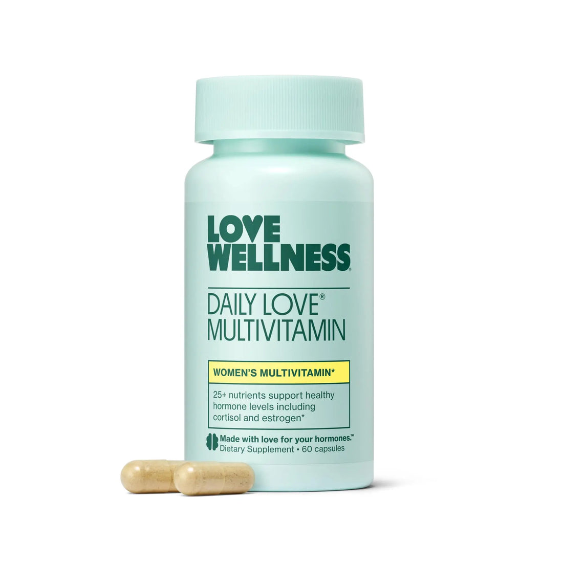 Love Wellness Daily Love Multivitamin for Women | Supports Energy, Cortisol, Immune Health, Stress Relief, & PMS | Complete with Vitamin D, C, Iron, Calcium, Zinc, & Biotin, Magnesium | 60 Count Love Wellness Au supplements