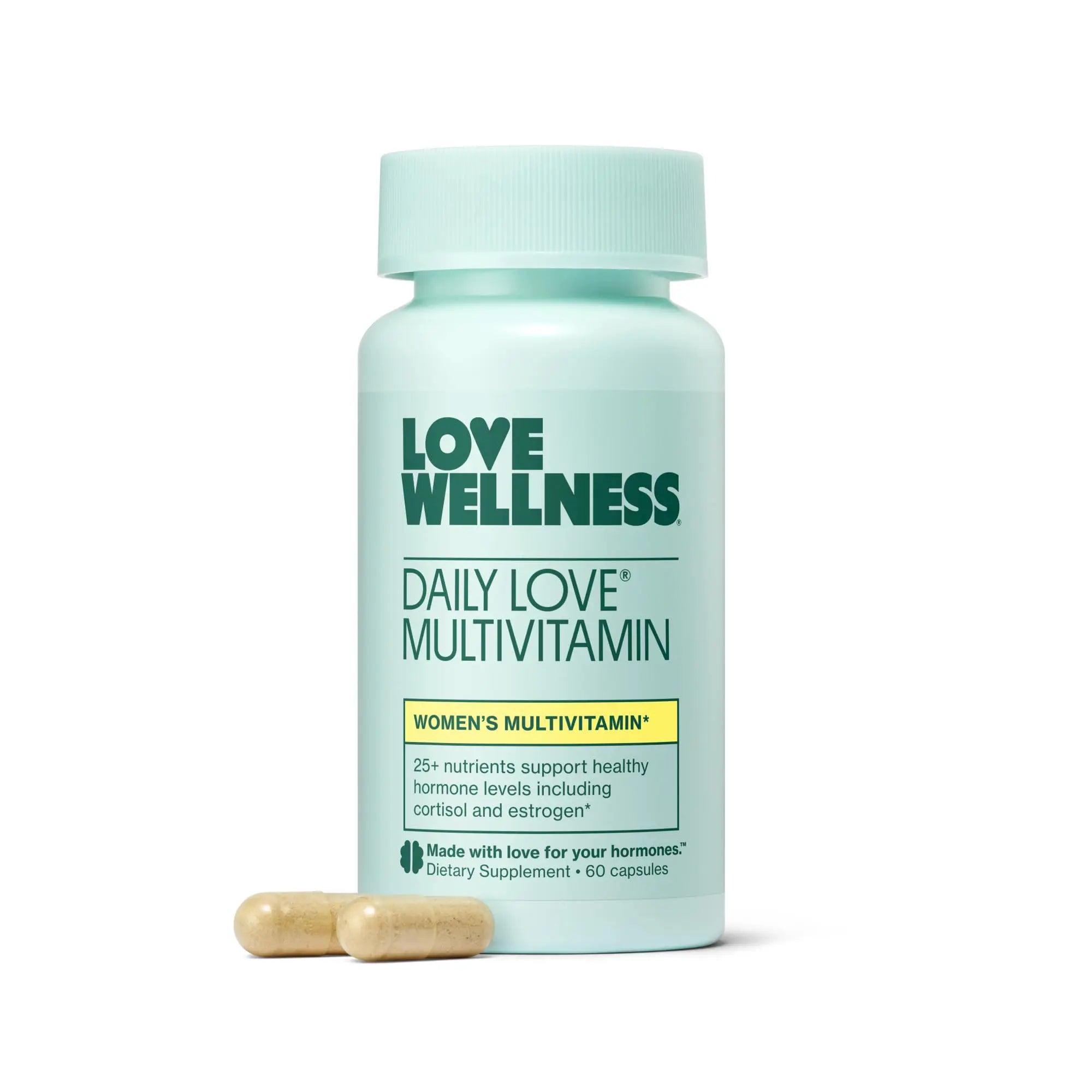 Love Wellness Daily Love Multivitamin for Women | Supports Energy, Cortisol, Immune Health, Stress Relief, & PMS | Complete with Vitamin D, C, Iron, Calcium, Zinc, & Biotin, Magnesium | 60 Count Love Wellness Au supplements
