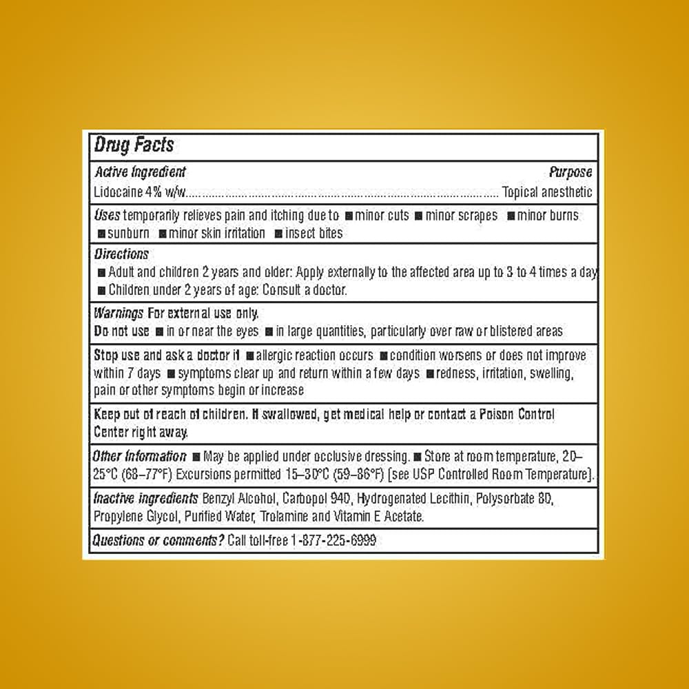 ASPERFLEX™ Lidocaine Pain Relief Cream 4% - Fast-Acting Numbing Cream for Muscle & Joint Pain, Arthritis, Backache, and More - 15G ASPERFLEX Au supplements