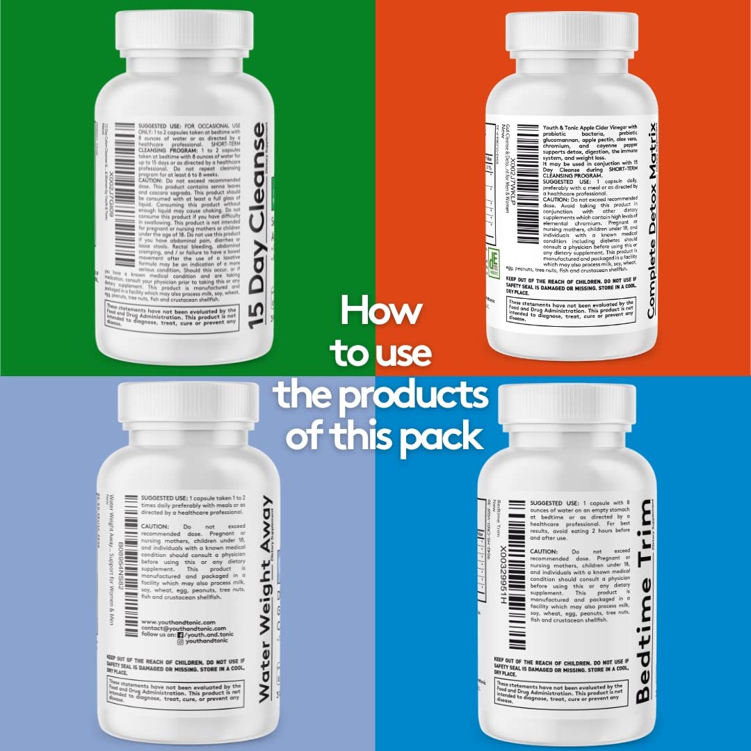 Youth & Tonic Bedtime Trim Detox Cleanse Kick Off Weight Management - 120 Pills Youth & Tonic Au supplements