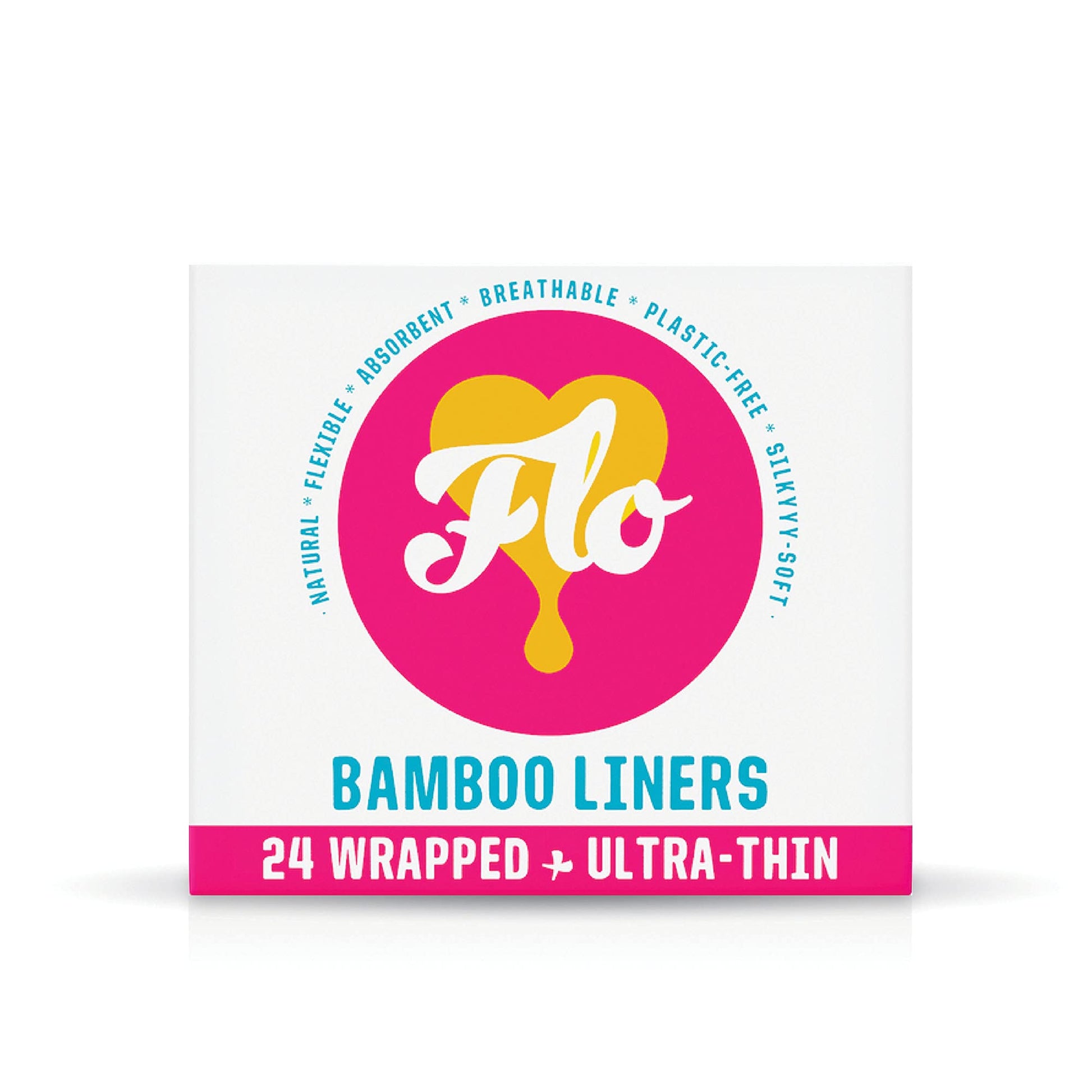 FLO - Organic Bamboo Daily Panty Liners, Plant-Based Cotton, Biodegradable FLO Au supplements