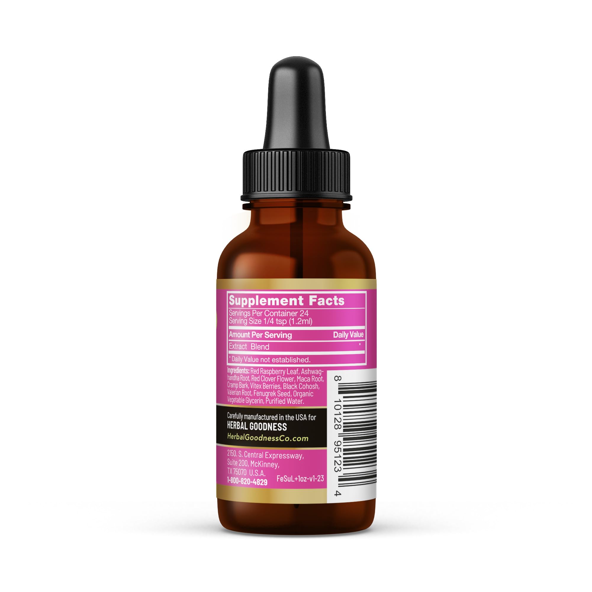 Herbal Goodness Female Support Supplement 1 Fl. oz – Natural Herbal Blend for Women’s Hormonal Health, Energy & Wellness – Adaptogenic Liquid Formula – Non-GMO, Gluten-Free – 1 Bottle Herbal Goodness Au supplements