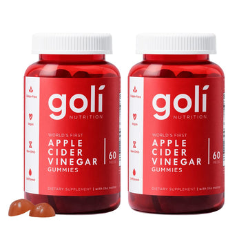 Goli Nutritional Supplement, Apple Cider Vinegar Gummy Vitamins Nutrition, 2 Pack Goli Au supplements