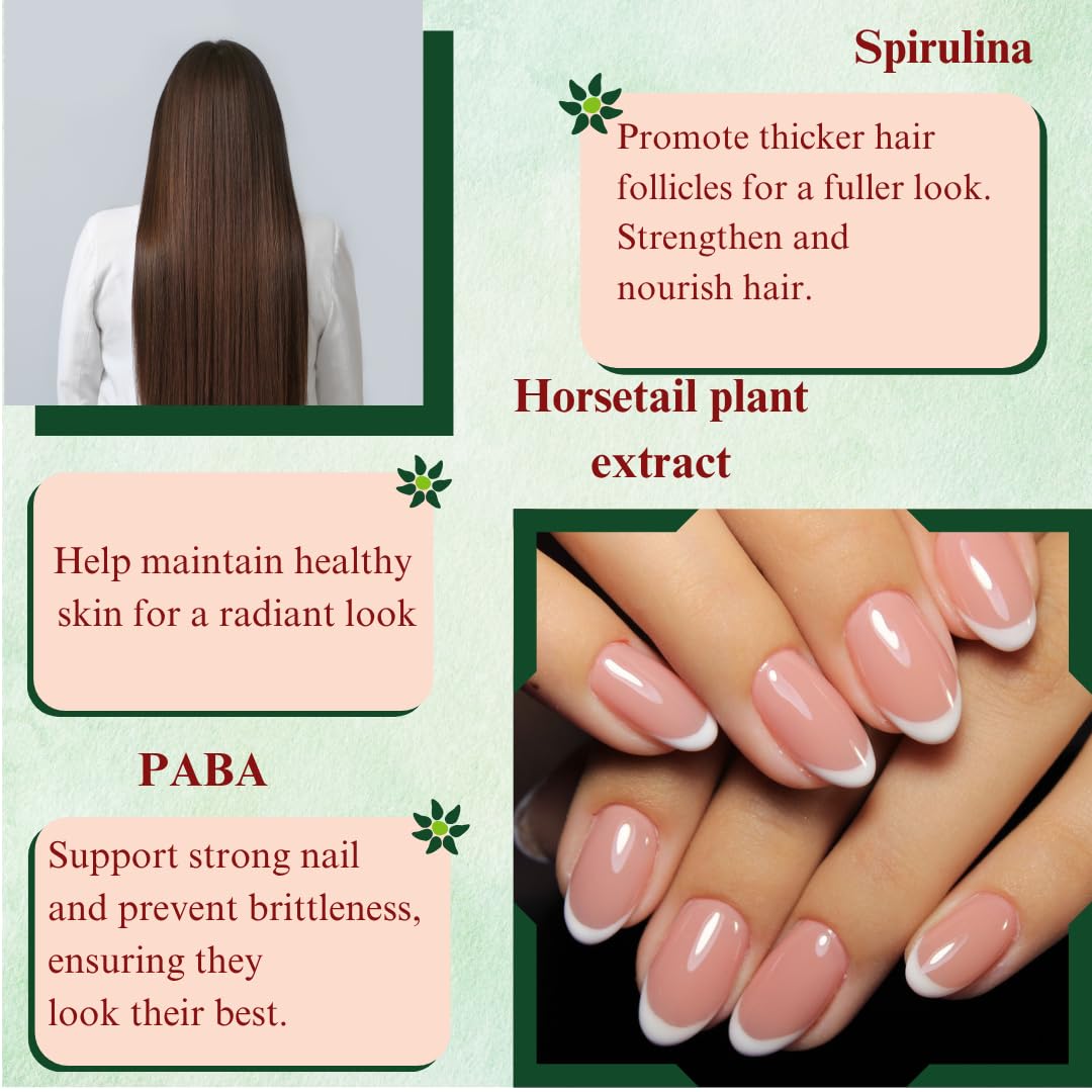 Dr's Nature & Nutrition Hair, Skin & Nail Plus Vitamin Supplement with Biotin 5000mcg, Bamboo Extract, Collagen Support - Extra Strength Beauty Supplement for Men and Women - 60 Capsules Dr's Nature & Nutrition Au supplements