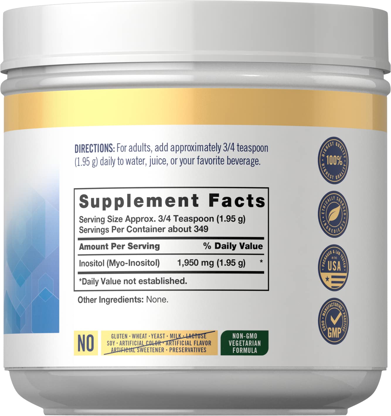 Carlyle Myo-Inositol Powder Supplement | 1.5 lbs | Naturally Occuring Compound Carlyle Au supplements