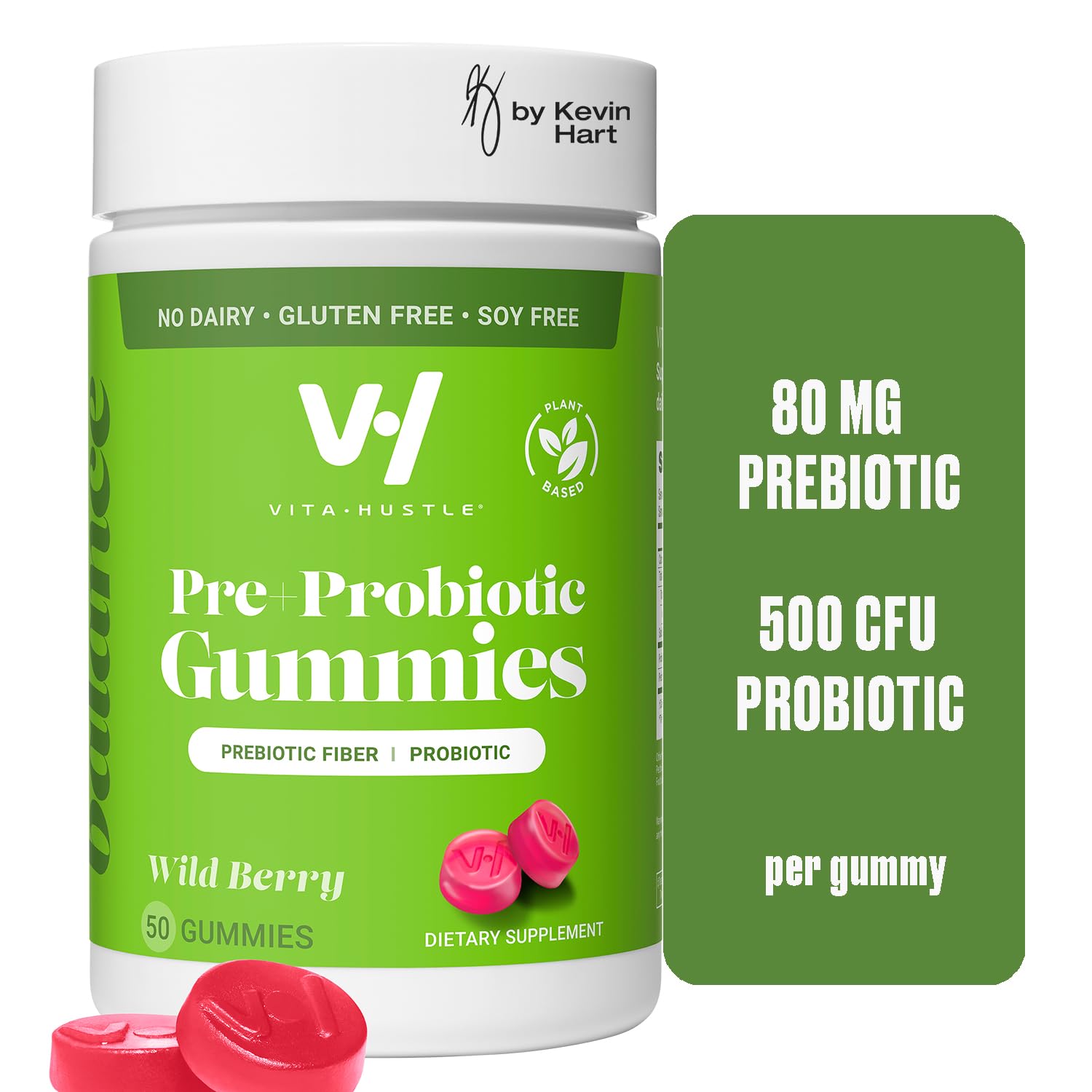 VitaHustle Probiotic Gummies + Prebiotics by Kevin Hart with Chicory Root Inulin Fiber VitaHustle Au supplements