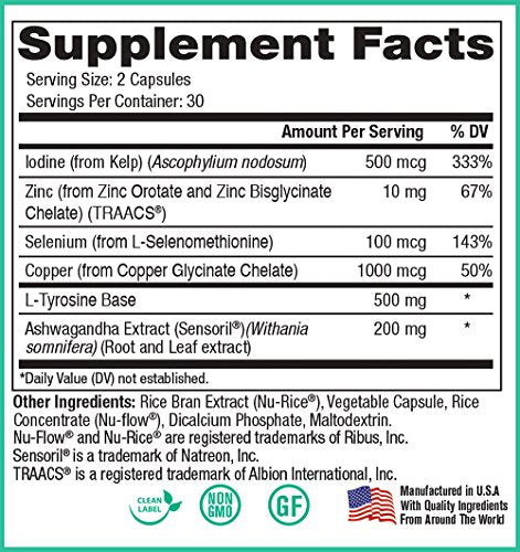 Peak Pure & Natural Thyroid Support Thyroid Supplement and Metabolism Booster to Support Peak Pure & Natural Au supplements