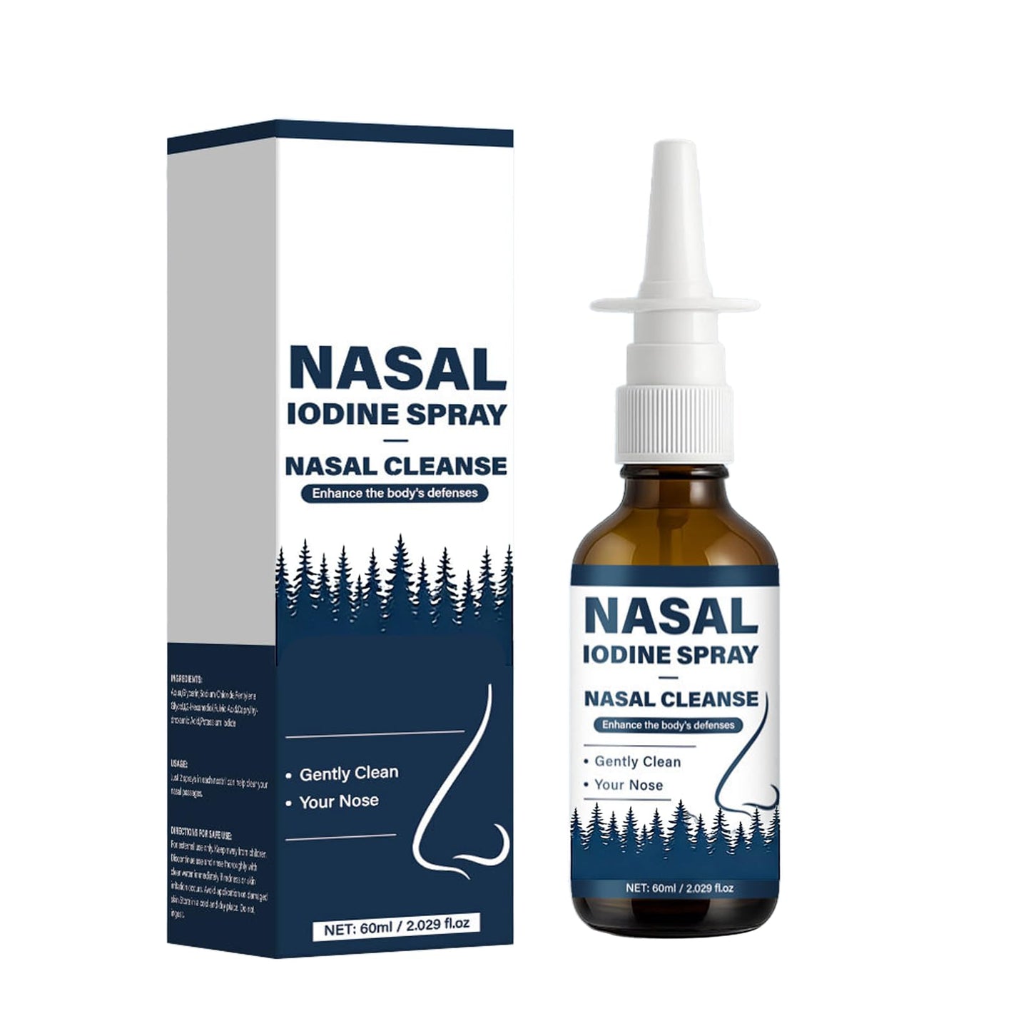 VIPUDA Nutramd Iodine Nasal Spray, Cleanses & Refreshes Your Nasal Passages, Iodine & Fulvic Acid Blend, 100% Natural Mineral Formula – 60 ml/2.029 fl.oz (1pc) VIPUDAAu supplements
