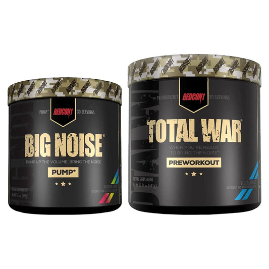 REDCON1 Total War Preworkout (Blue Lemonade) & Big Noise Non-Stim Preworkout Powder REDCON1AU supplements