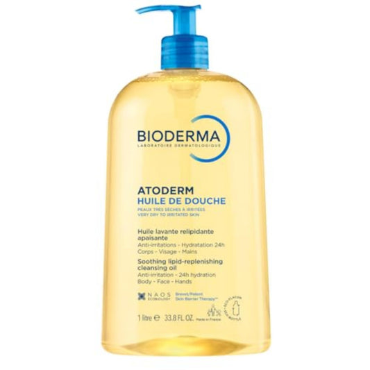 Bioderma Atoderm Shower Oil, Cleansing Oil For Face & Body, Nourishing Cleansing Oil For Dry to Atopic Sensitive Skin BiodermaUS supplements