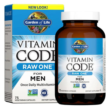 Garden of Life Vitamin Code Raw One for Men, Once Daily Multivitamin, 75 Capsules, One a Day Mens Vitamins Plus Fruit, Veggies & Probiotics for Mens Health Garden of Life Au supplements