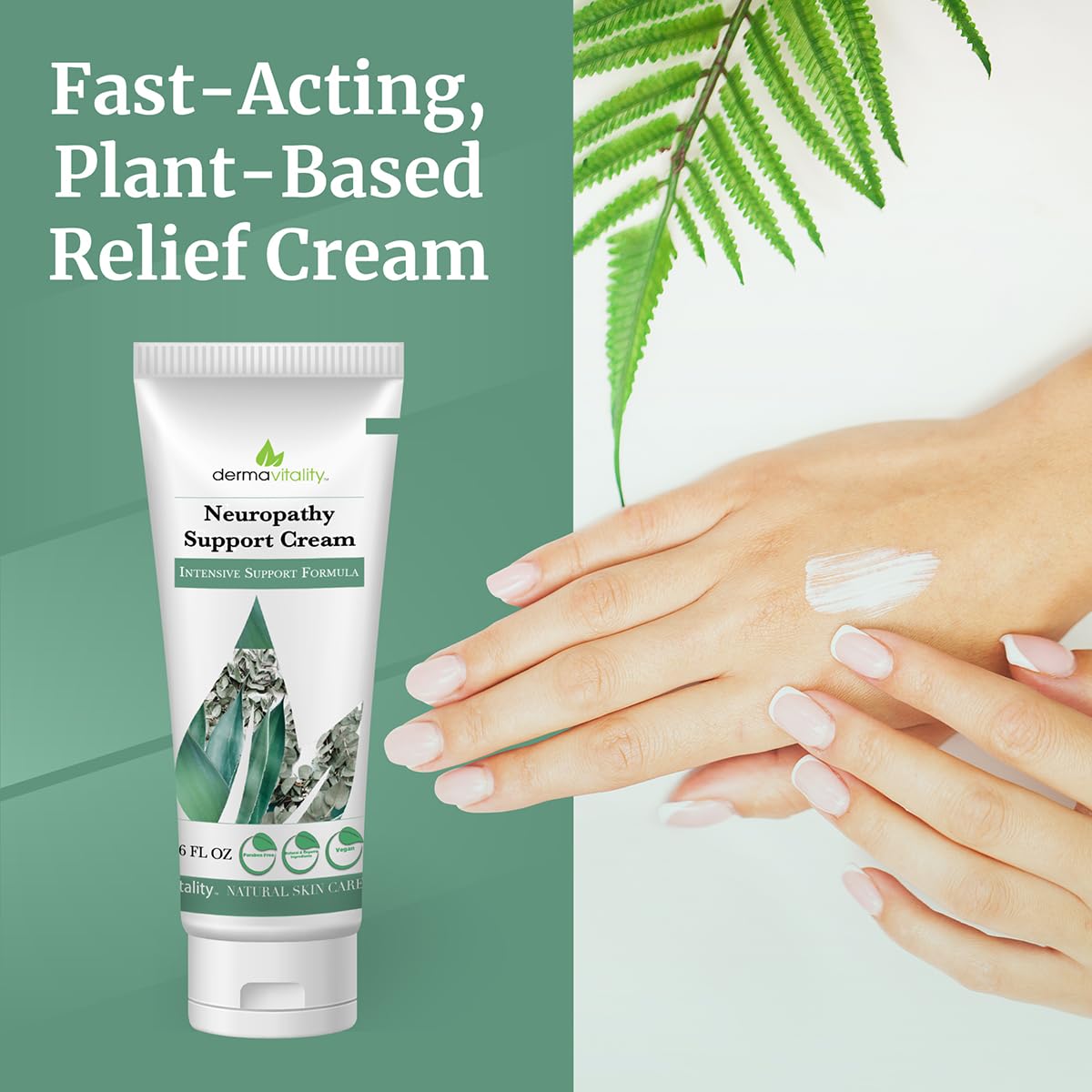 UltimateVitality Neuropathy Support Cream – Natural Organic Cream for Feet, Hands, Legs, Toes Includes Arnica, Capsicum Frutescens Fruit Extract, Peppermint a Ginger - 6 Ounces UltimateVitality Au supplements
