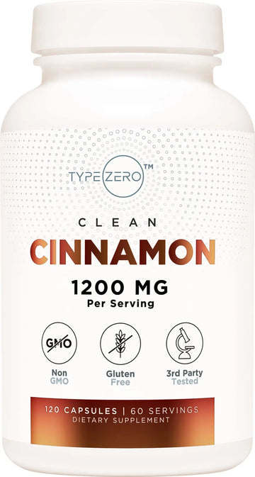 Type Zero Ceylon Cinnamon Capsules (1200mg | 120 Capsules) - Natural, Non-GMO, Gluten Free, Organic Cinnamon Bark Supplement Type Zero Au supplements