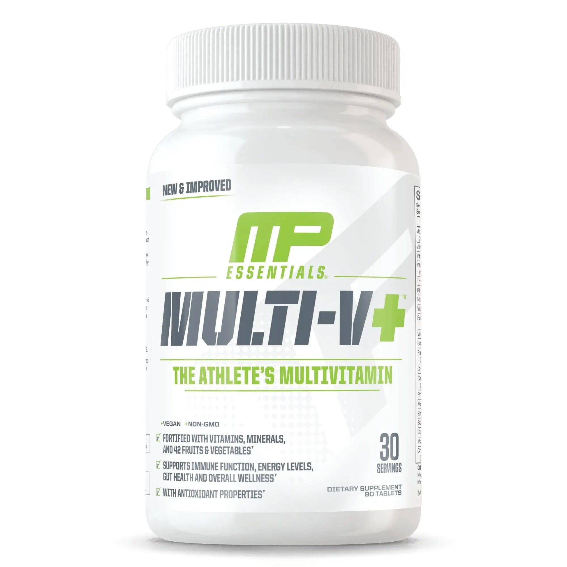 Muscle Pharm Essentials Multi-V+, The Athlete's Multi-Vitamin, Enhanced Energy, Performance & Immune Health, Daily Multivitamin for Men & Women Muscle Pharm Au supplements