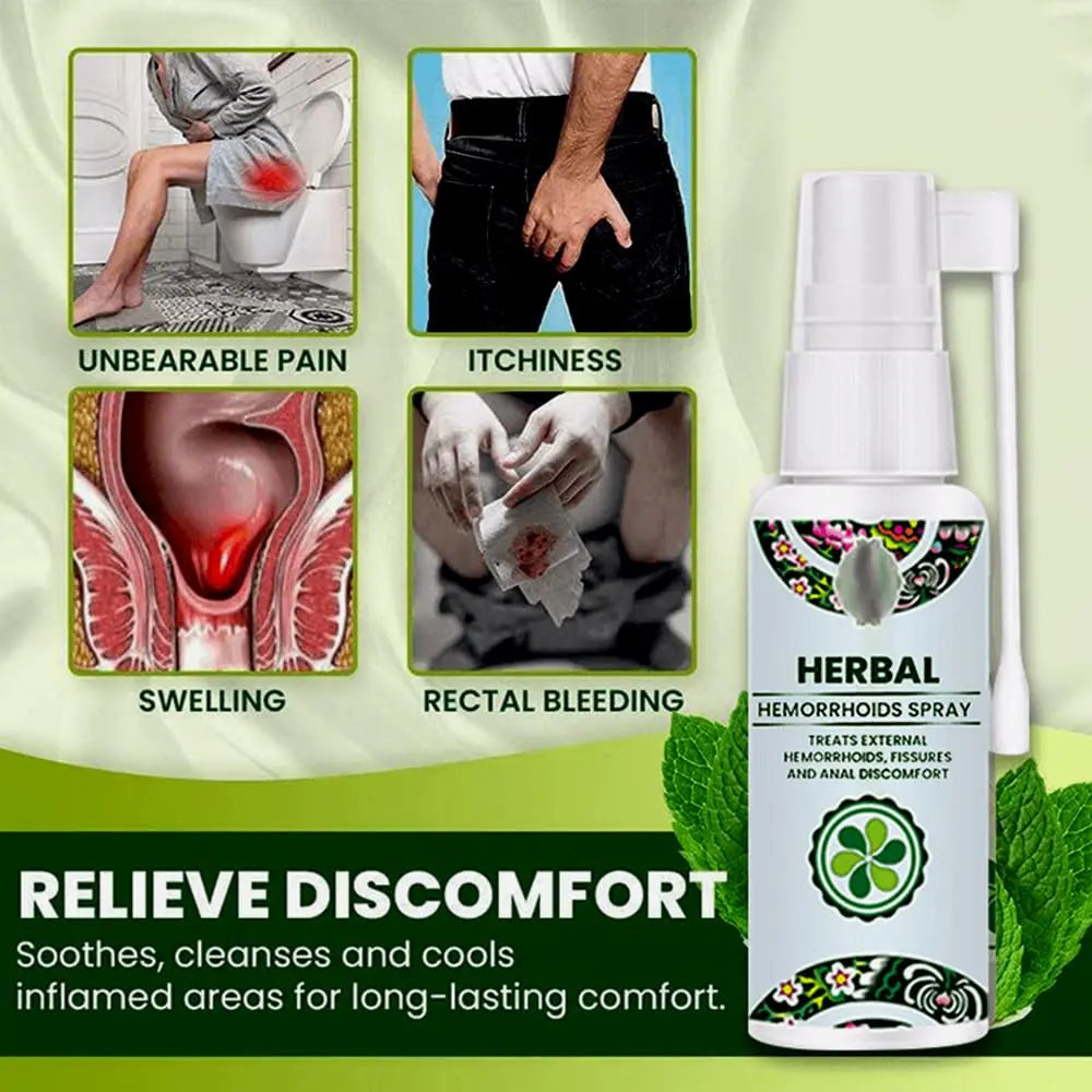 Juztec Hemorrhoid Treatment - Fast Relief with Hemocare Herbal Hemorrhoids Spray & Analese Numb Cream (1 PCS) Juztec Au supplements