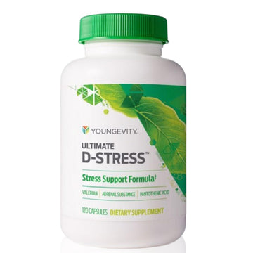 Youngevity Ultimate D-Stress™ – Natural Stress Relief Supplement with Magnesium, Valerian Root Extract, and B Vitamins – Supports Adrenal Health and Nervous System – 120 Capsules Youngevity Au supplements