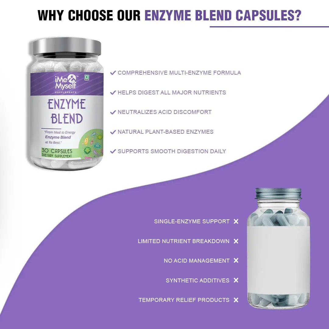 iMeMyself Enzyme Blend | 30 Veg Capsules iMeMyself Au supplements
