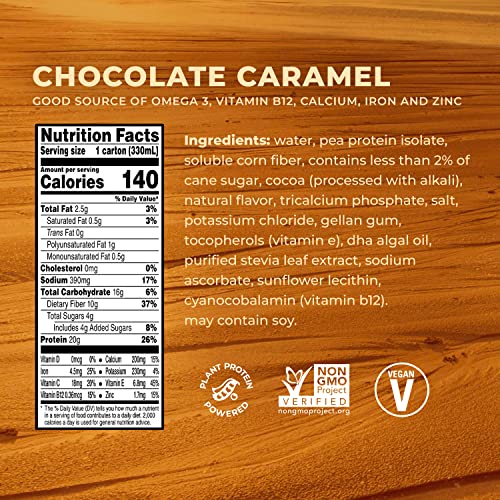 Evolve Plant Based Protein Shake, Chocolate Caramel, 20g Vegan Protein, Dairy Free Evolve Au supplements