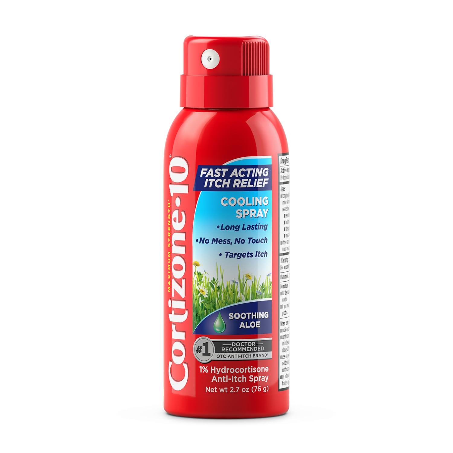 Cortizone 10 Maximum Strength Soothing Aloe Itch Relief Cooling Spray, 1% Hydrocortisone, Fast-Acting, Anti-Itch Spray for Bug Bites, Rash, Eczema, Psoriasis, Poison Ivy, Oak, Sumac, 2.7 oz Cortizone 10 Au supplements