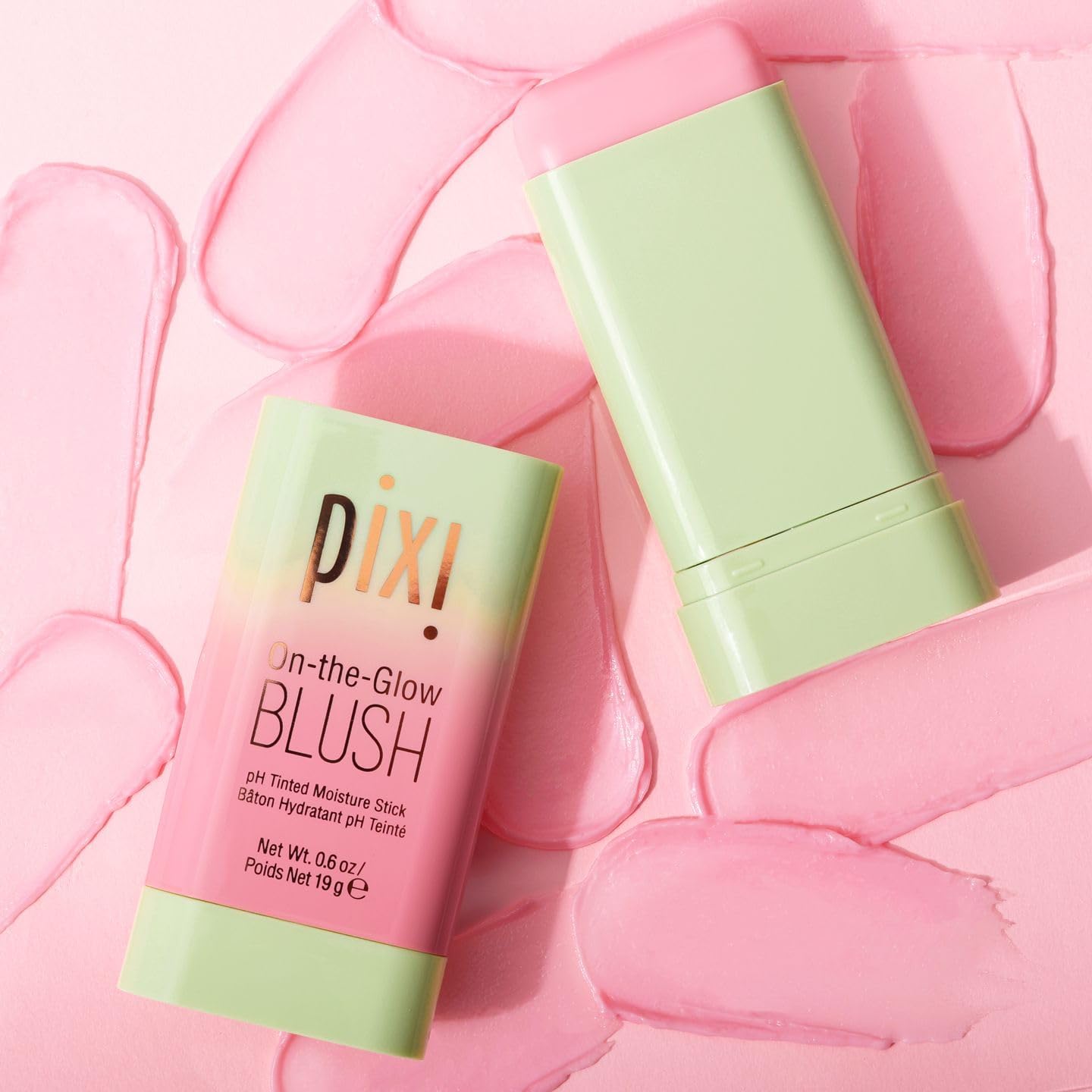 Pixi On-the-Glow Blush Stick in CheekTone, pH Reactive Hydrating Tinted Moisture Stick for Cheeks and Lips with Ginseng, Aloe Vera and Fruit Extracts, Twist-Up Design, Paraben-Free, 19g / 0.6 oz Pixi Au supplements