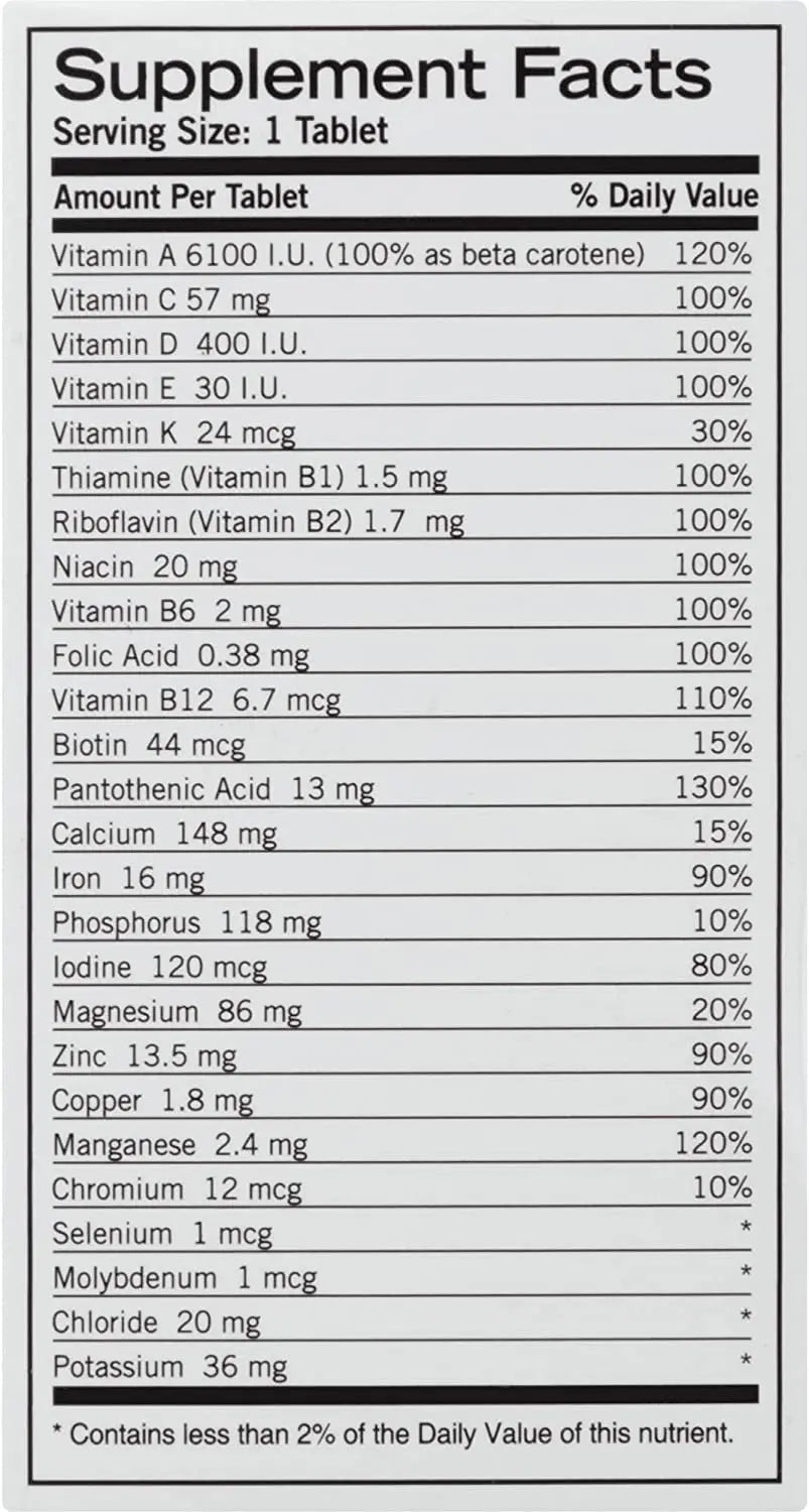 Geritol Complete Tablets 100 Tablets (Pack of 4) Geritol Au supplements