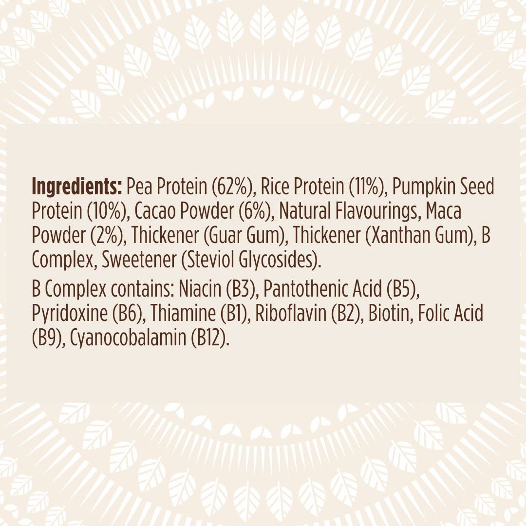 Pulsin - Cacao & Maca Vegan Supershake - 300g - Plant Based Vegan Energy Support Protein Powder Pulsin Au supplements