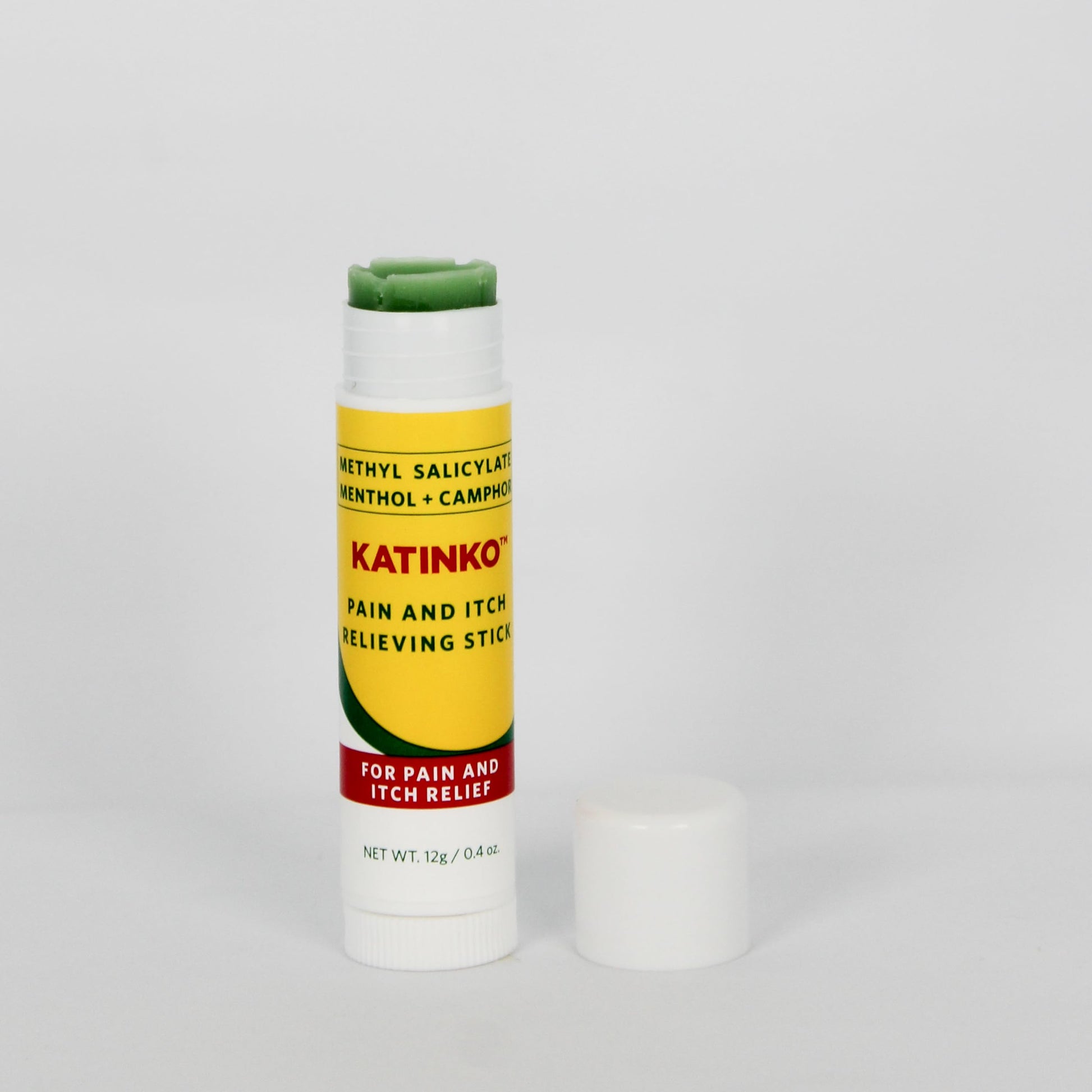 Katinko Pain and Itch Relieving Stick 12g - Effective for Muscle Strain, Neck Stiffness, Rheumatism, and Bruises (4) Katinko Au supplements