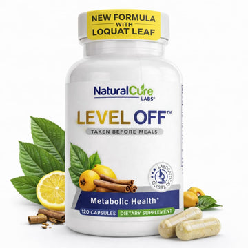 Natural Cure Labs Level Off Anti Spike Formula Glucose Supplement – Capsules for Metabolic Health, Helps Moderate Glucose Spikes, Vegan, Non-GMO, Gluten Free (120 Count (Pack of 1)) Natural Cure Labs Au supplements