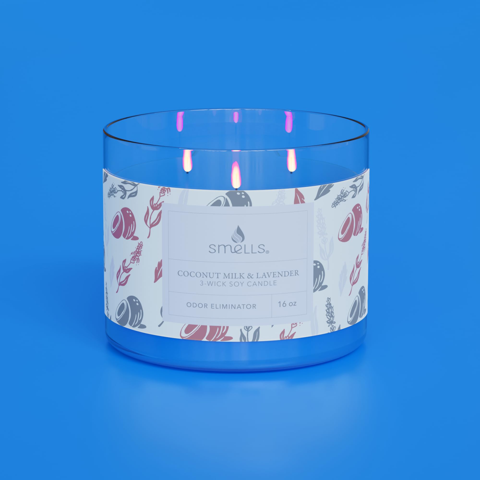 Smells - Odor Eliminator - Premium Soy Wax Jar Scented Candle 12oz. and 16oz. - 100% Cotton Single Wick SmellS Au supplements