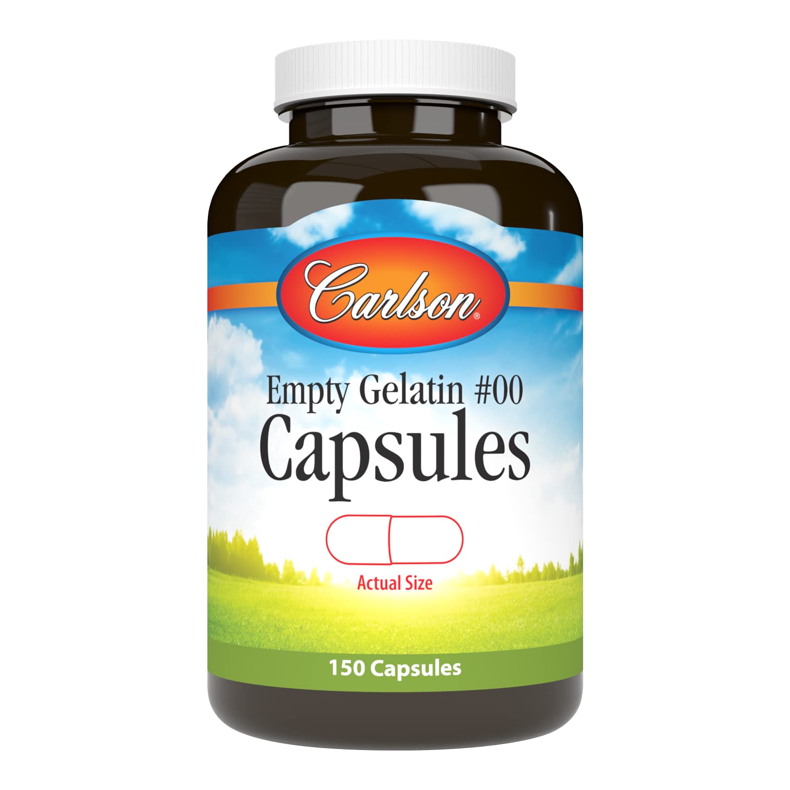 Carlson - Empty Gelatin #00 Capsules, Easy to Separate & Fill, 150 capsules Carlson Au supplements