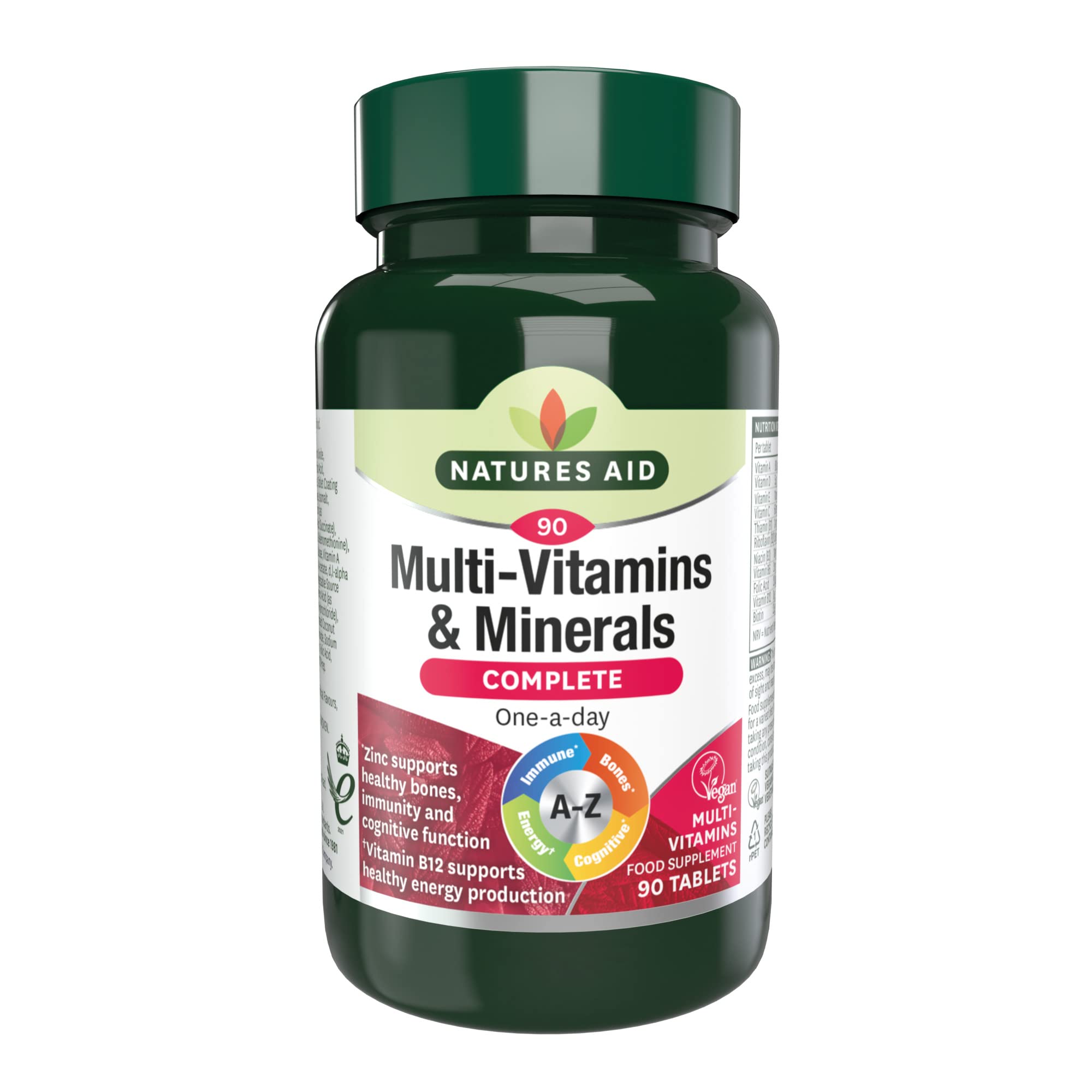 Natures Aid Multivitamins and Minerals, 90 Count (Pack of 1), (Packing may vary) natures aid Au supplements