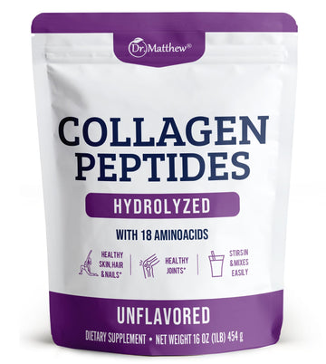 Collagen Protein Powder. Grass Fed Collagen Powder for Women & Men. Hydrolyzed Dr. Matthew Au supplements