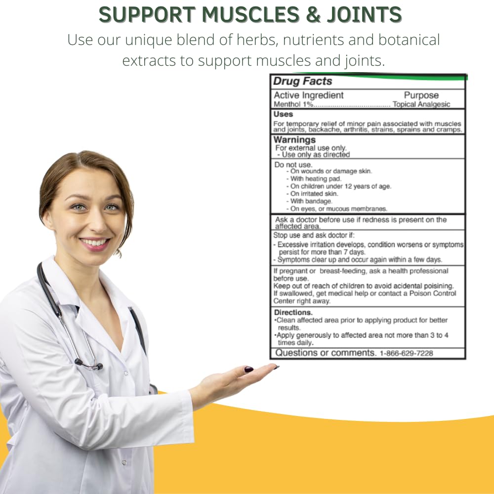ARMY HEALTH Roll On 100% Natural Turmeric Curcumin - Pain Reliever - Inflammation - Headache - Backache - Joint and Muscle Pain 2.5 Oz ARMY HEALTH Au supplements