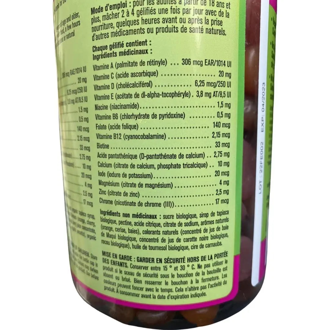Kirkland Signature Adult Multi-Vitamin Gummies, 250 Gummies KIRKLAND Au supplements