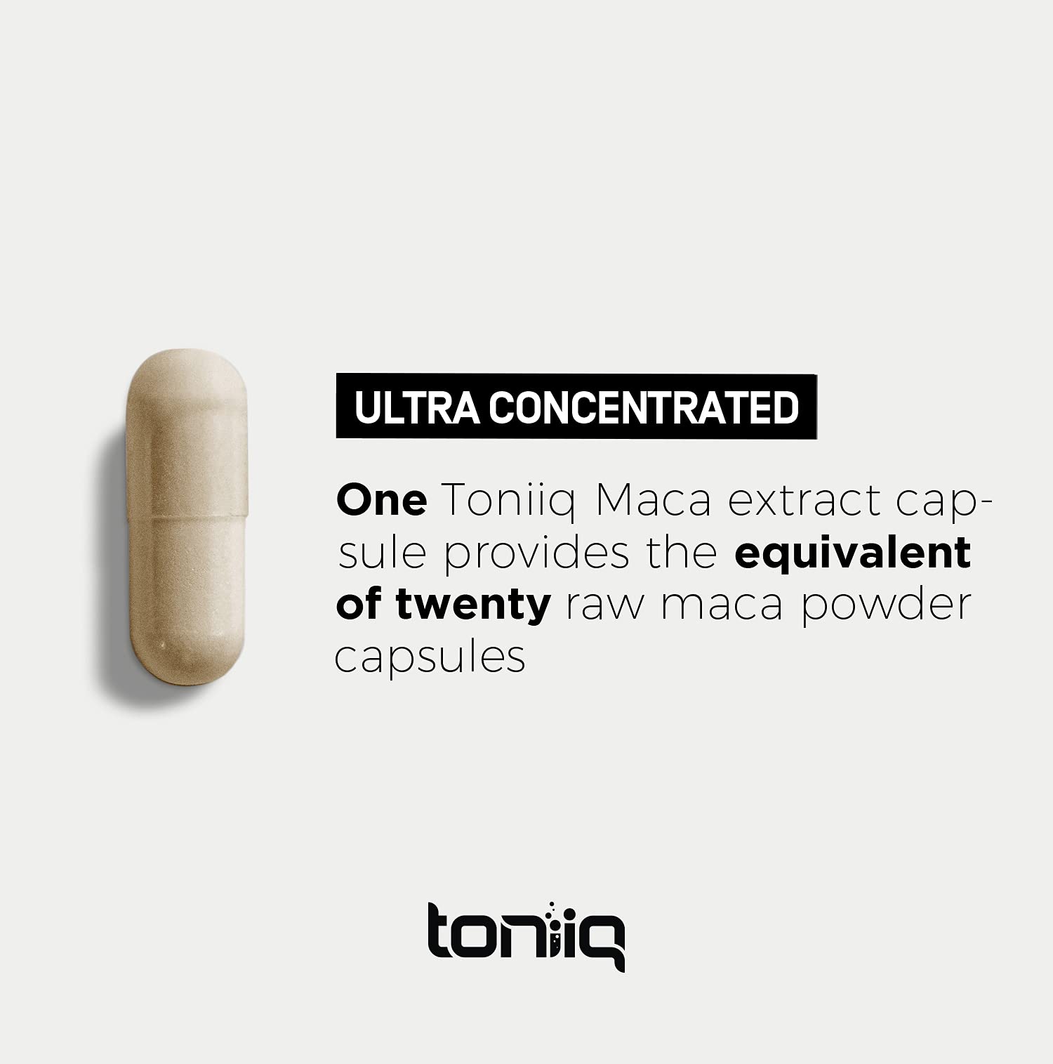 Toniiq 10,000mg 20x Concentrated Extract - Single Origin Wildcrafted Maca Root Capsules Toniiq Au supplements